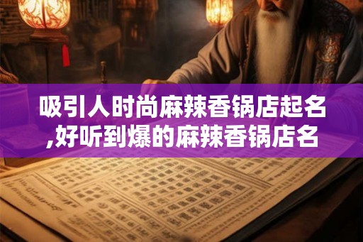 吸引人时尚麻辣香锅店起名,好听到爆的麻辣香锅店名字