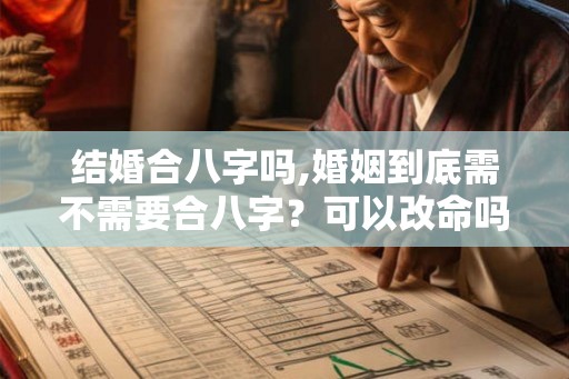 结婚合八字吗,婚姻到底需不需要合八字？可以改命吗？