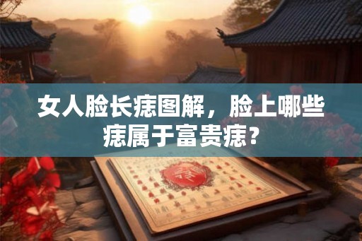 女人脸长痣图解，脸上哪些痣属于富贵痣？