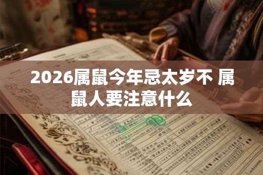 2026属鼠今年忌太岁不 属鼠人要注意什么 2026属鼠今年忌太岁不 属鼠人要注意什么