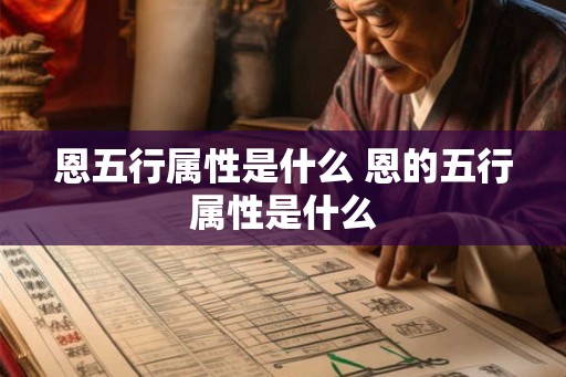 恩五行属性是什么 恩的五行属性是什么 恩五行属性是什么 恩的五行属性是什么