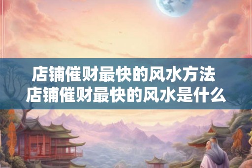 店铺催财最快的风水方法 店铺催财最快的风水是什么