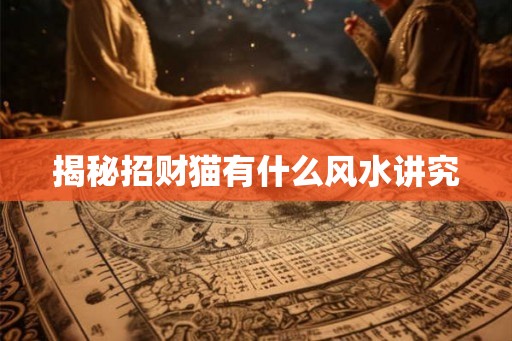 揭秘招财猫有什么风水讲究