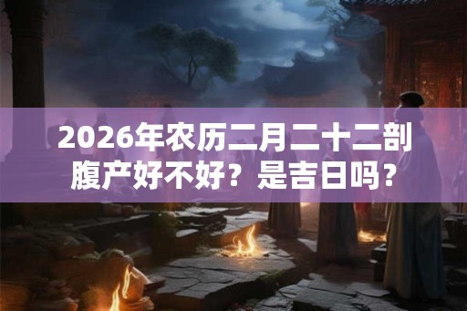 2026年农历二月二十二剖腹产好不好？是吉日吗？