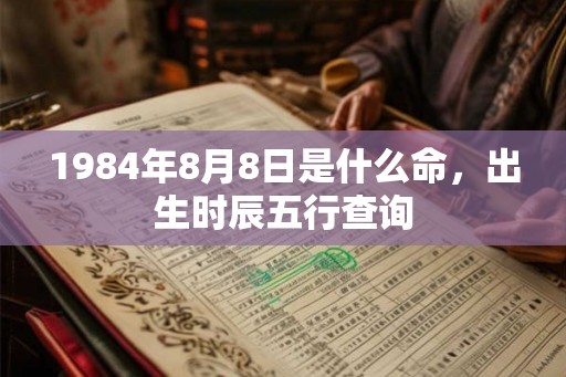 1984年8月8日是什么命，出生时辰五行查询