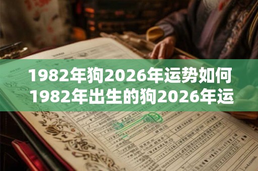 1982年狗2026年运势如何 1982年出生的狗2026年运势如何