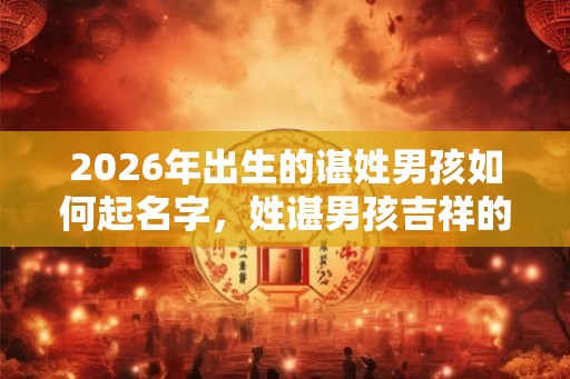 2026年出生的谌姓男孩如何起名字，姓谌男孩吉祥的名字