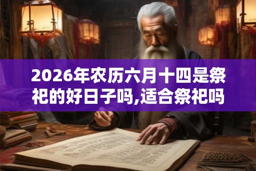 2026年农历六月十四是祭祀的好日子吗,适合祭祀吗？