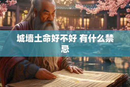 城墙土命好不好 有什么禁忌