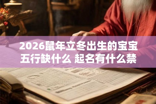 2026鼠年立冬出生的宝宝五行缺什么 起名有什么禁忌