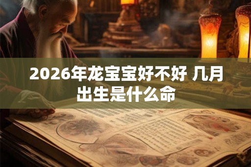 2026年龙宝宝好不好 几月出生是什么命