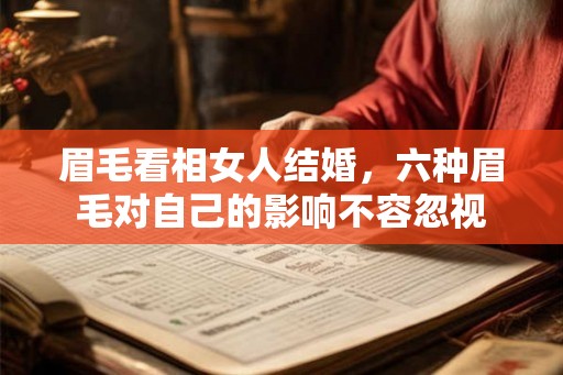 眉毛看相女人结婚,六种眉毛对自己的影响不容忽视 眉毛看相女人结婚,六种眉毛对自己的影响不容忽视