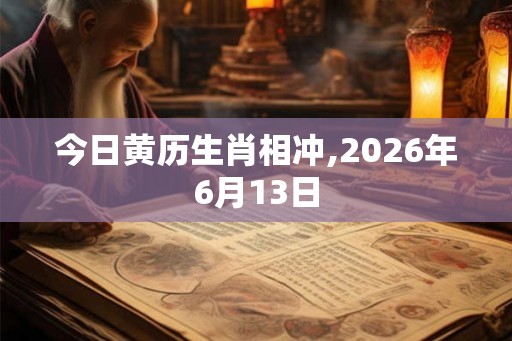 今日黄历生肖相冲,2026年6月13日