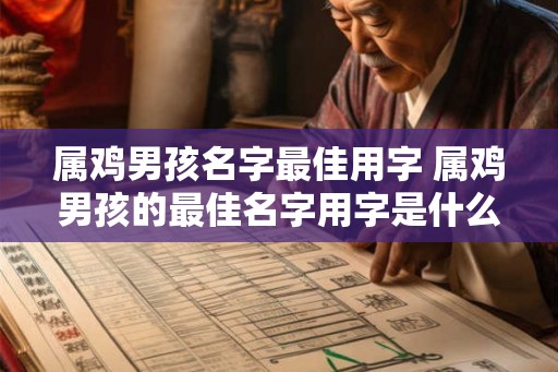 属鸡男孩名字最佳用字 属鸡男孩的最佳名字用字是什么