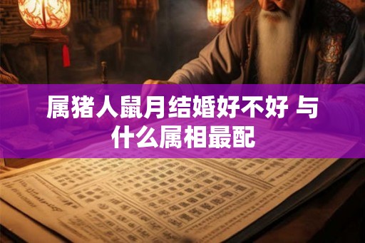属猪人鼠月结婚好不好 与什么属相最配