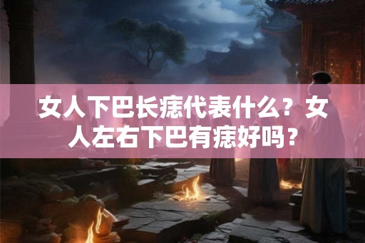 女人下巴长痣代表什么?女人左右下巴有痣好吗? 女人下巴长痣代表什么?女人左右下巴有痣好吗?