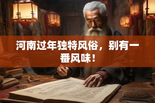 河南过年独特风俗，别有一番风味！