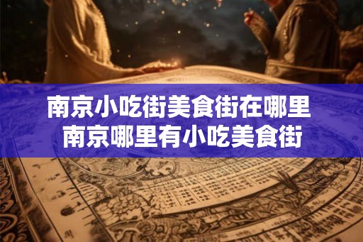 南京小吃街美食街在哪里 南京哪里有小吃美食街