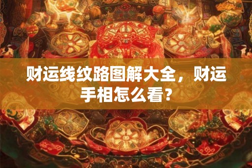 财运线纹路图解大全,财运手相怎么看? 财运线纹路图解大全,财运手相怎么看?