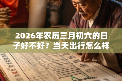 2026年农历三月初六的日子好不好？当天出行怎么样？