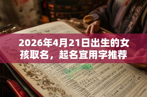 2026年4月21日出生的女孩取名，起名宜用字推荐