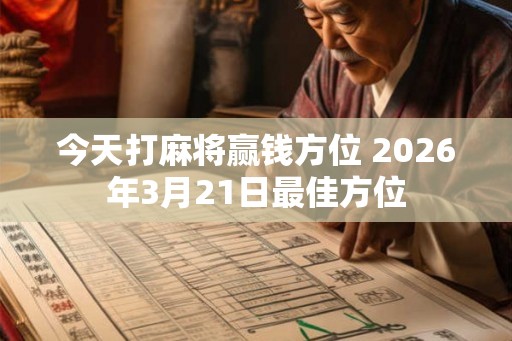 今天打麻将赢钱方位 2026年3月21日最佳方位