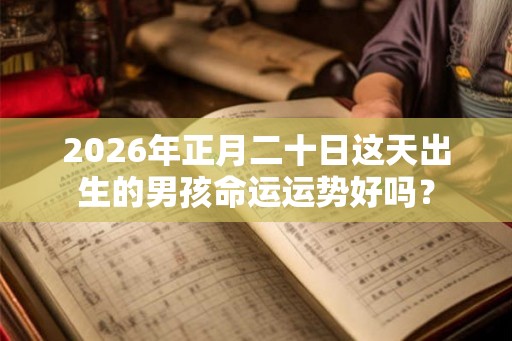 2026年正月二十日这天出生的男孩命运运势好吗？