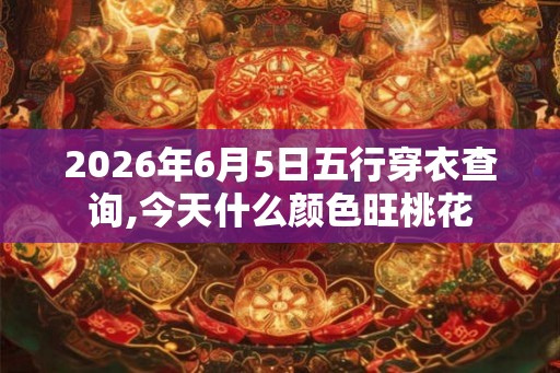 2026年6月5日五行穿衣查询,今天什么颜色旺桃花