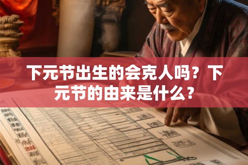 下元节出生的会克人吗？下元节的由来是什么？
