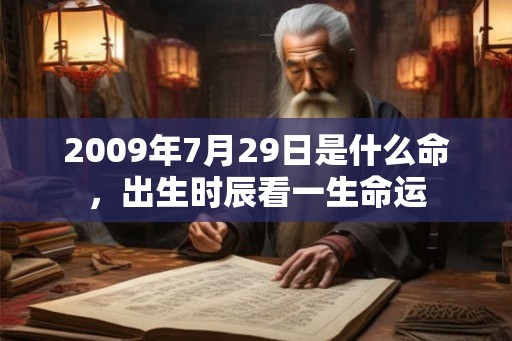 2009年7月29日是什么命,出生时辰看一生命运 2009年7月29日是什么命,出生时辰看一生命运