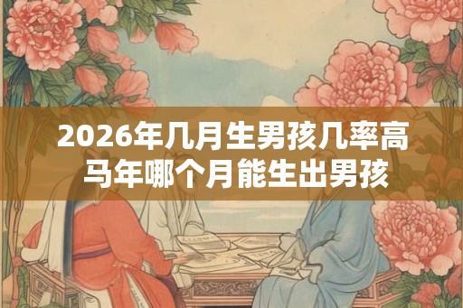 2026年几月生男孩几率高 马年哪个月能生出男孩