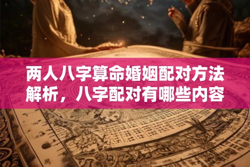 两人八字算命婚姻配对方法解析,八字配对有哪些内容? 两人八字算命婚姻配对方法解析,八字配对有哪些内容?