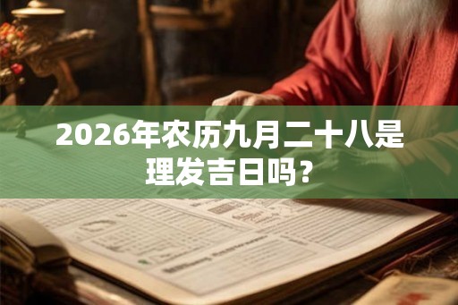 2026年农历九月二十八是理发吉日吗？