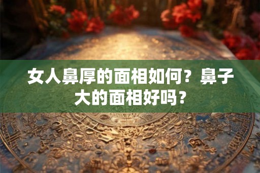 女人鼻厚的面相如何?鼻子大的面相好吗? 女人鼻厚的面相如何?鼻子大的面相好吗?