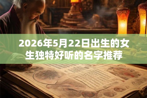 2026年5月22日出生的女生独特好听的名字推荐