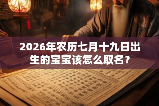 2026年农历七月十九日出生的宝宝该怎么取名？
