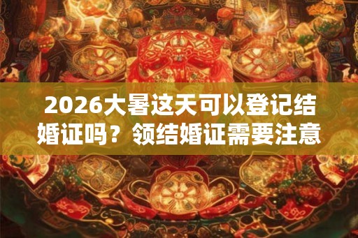 2026大暑这天可以登记结婚证吗？领结婚证需要注意什么？