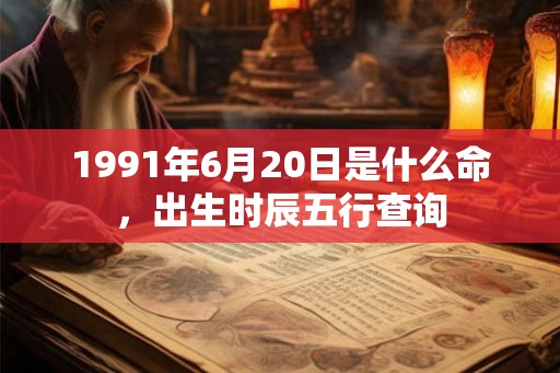 1991年6月20日是什么命，出生时辰五行查询
