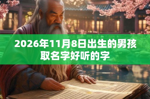 2026年11月8日出生的男孩取名字好听的字