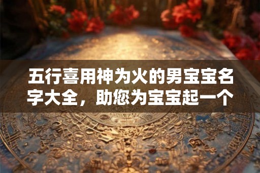五行喜用神为火的男宝宝名字大全，助您为宝宝起一个吉祥的名字