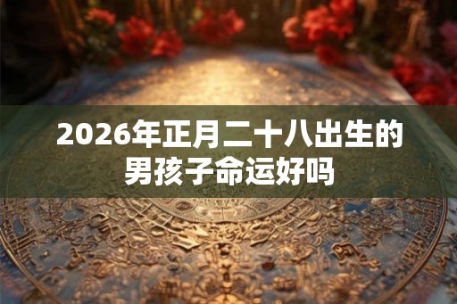 2026年正月二十八出生的男孩子命运好吗
