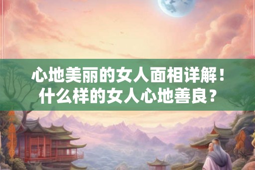心地美丽的女人面相详解！什么样的女人心地善良？