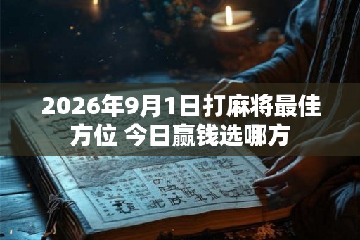 2026年9月1日打麻将最佳方位 今日赢钱选哪方
