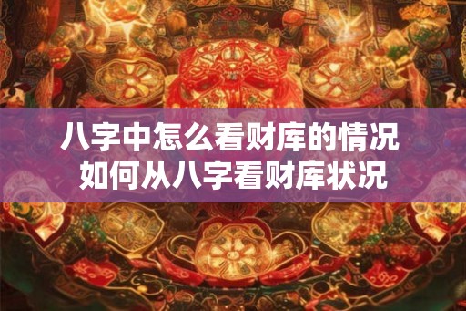 八字中怎么看财库的情况 如何从八字看财库状况