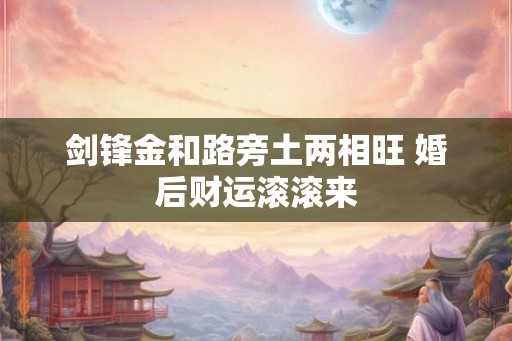 剑锋金和路旁土两相旺 婚后财运滚滚来