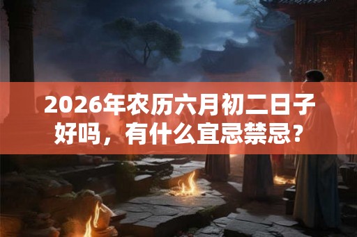 2026年农历六月初二日子好吗，有什么宜忌禁忌？