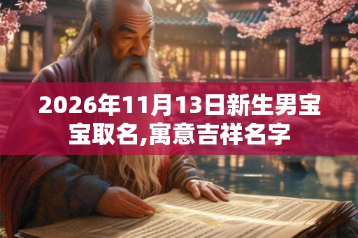 2026年11月13日新生男宝宝取名,寓意吉祥名字