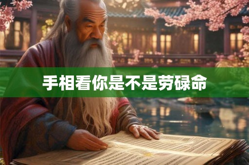 手相看你是不是劳碌命