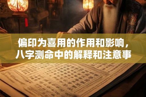 偏印为喜用的作用和影响，八字测命中的解释和注意事项