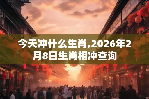 今天冲什么生肖,2026年2月8日生肖相冲查询
